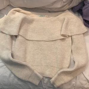 Urban outfitters off the shoulder sweater